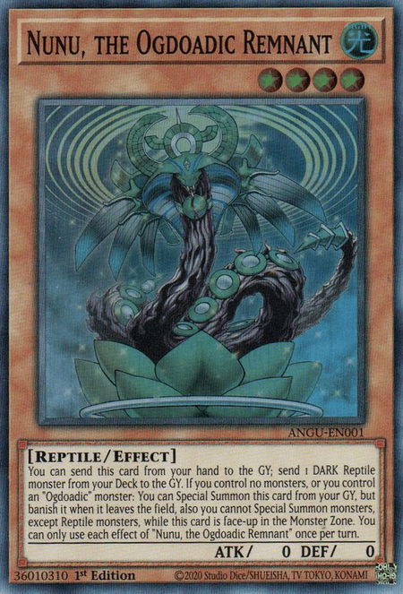 Nunu, the Ogdoadic Remnant - Ancient Guardians YuGiOh trading card