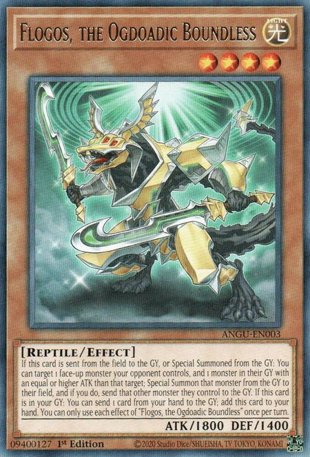 Flogos, the Ogdoadic Boundless - Ancient Guardians YuGiOh trading card
