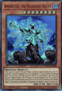 Amunessia, the Ogdoadic Queen - Ancient Guardians (ANGU) #ANGU-EN008 - Ultra Rare YuGiOh Trading Card