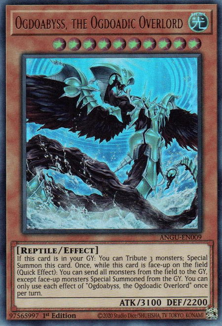 Ogdoabyss, the Ogdoadic Overlord trading card from Ancient Guardians Ogdoabyss, the Ogdoadic Overlord - Ancient Guardians YuGiOh trading card
