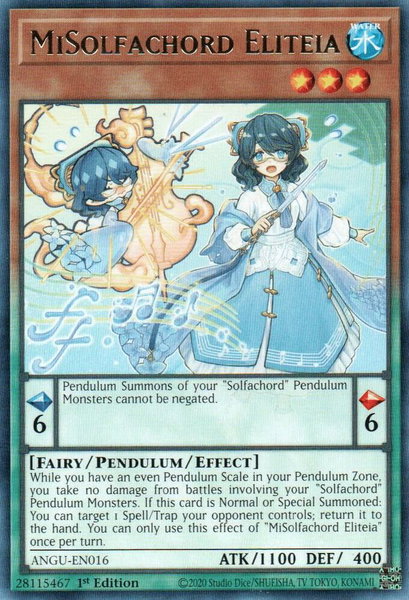 MiSolfachord Eliteia trading card from Ancient Guardians MiSolfachord Eliteia - Ancient Guardians YuGiOh trading card