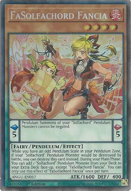FaSolfachord Fancia (CR) - Ancient Guardians YuGiOh trading card