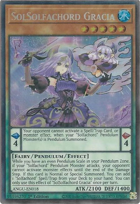 SolSolfachord Gracia (CR) - Ancient Guardians YuGiOh trading card