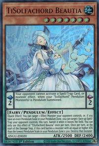 TiSolfachord Beautia - Ancient Guardians (ANGU) #ANGU-EN020 - Ultra Rare YuGiOh Trading Card