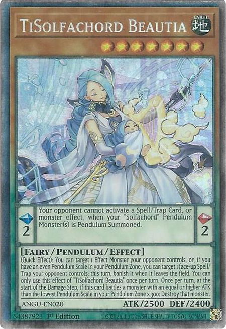 TiSolfachord Beautia (CR) - Ancient Guardians YuGiOh trading card