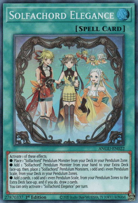 Solfachord Elegance - Ancient Guardians YuGiOh trading card