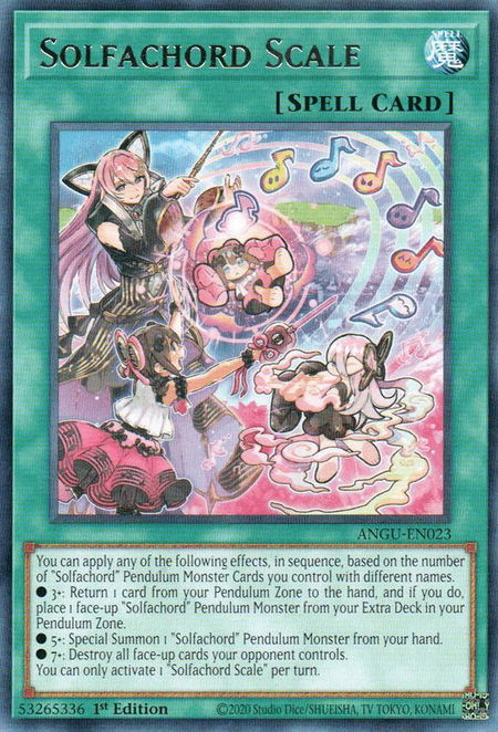 Solfachord Scale - Ancient Guardians YuGiOh trading card