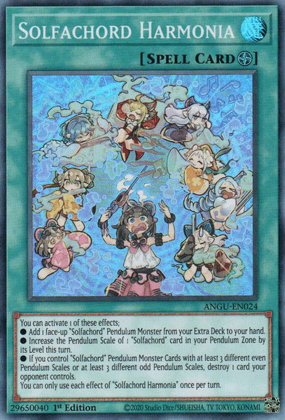 Solfachord Harmonia - Ancient Guardians YuGiOh trading card