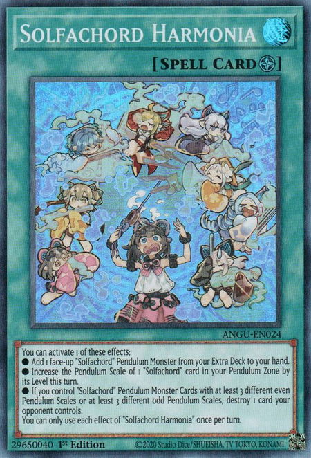Solfachord Harmonia - Ancient Guardians YuGiOh trading card