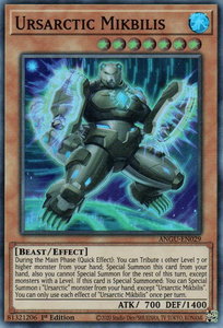 Ursarctic Mikbilis - Ancient Guardians (ANGU) #ANGU-EN029 - Super Rare YuGiOh Trading Card