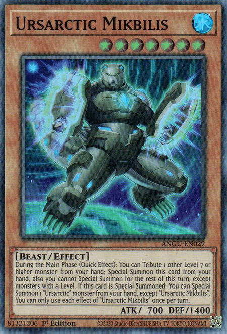 Ursarctic Mikbilis - Ancient Guardians YuGiOh trading card
