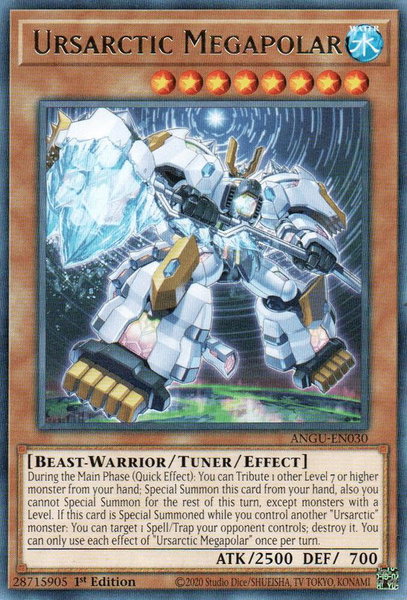 Ursarctic Megapolar trading card from Ancient Guardians Ursarctic Megapolar - Ancient Guardians YuGiOh trading card