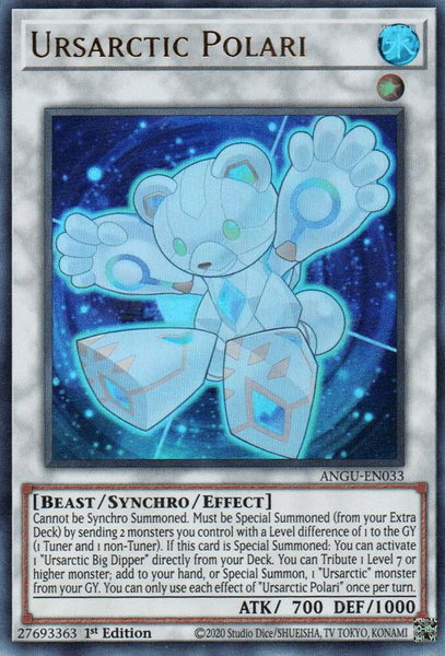 Ursarctic Polari trading card from Ancient Guardians Ursarctic Polari - Ancient Guardians YuGiOh trading card
