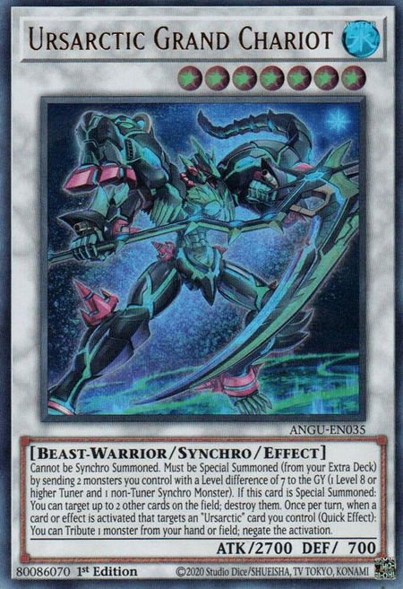 Ursarctic Grand Chariot - Ancient Guardians YuGiOh trading card