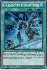 Ursarctic Departure - Ancient Guardians (ANGU) #ANGU-EN036 - Super Rare YuGiOh Trading Card