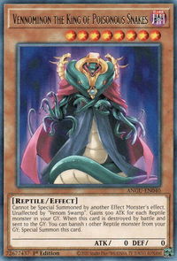 Vennominon the King of Poisonous Snakes - Ancient Guardians (ANGU) #ANGU-EN040 - Rare YuGiOh Trading Card
