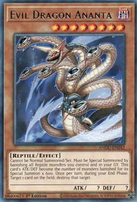 Evil Dragon Ananta - Ancient Guardians (ANGU) #ANGU-EN042 - Rare YuGiOh Trading Card