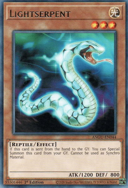 Lightserpent trading card from Ancient Guardians Lightserpent - Ancient Guardians YuGiOh trading card