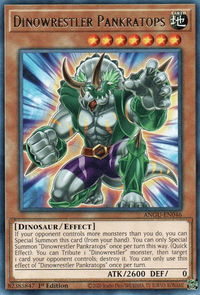 Dinowrestler Pankratops - Ancient Guardians (ANGU) #ANGU-EN046 - Rare YuGiOh Trading Card
