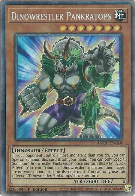 Dinowrestler Pankratops (CR) - Ancient Guardians YuGiOh trading card
