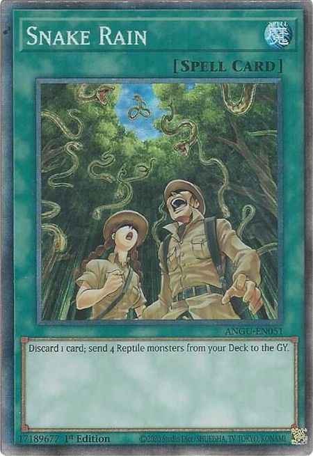 Snake Rain (CR) trading card from Ancient Guardians Snake Rain (CR) - Ancient Guardians YuGiOh trading card