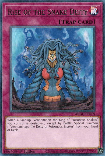 Rise of the Snake Deity trading card from Ancient Guardians Rise of the Snake Deity - Ancient Guardians YuGiOh trading card