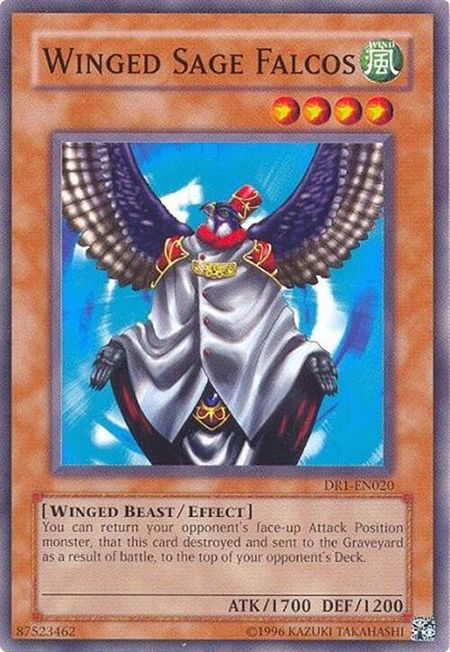 Winged Sage Falcos - Dark Revelation Volume 1 YuGiOh trading card