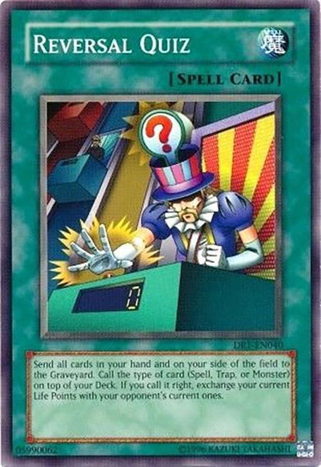 Reversal Quiz - Dark Revelation Volume 1 YuGiOh trading card