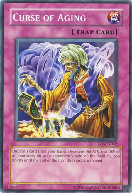 Curse of Aging trading card from Dark Revelation Volume 1 Curse of Aging - Dark Revelation Volume 1 YuGiOh trading card