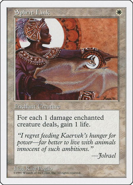 Spirit Link - Fifth Edition Magic: The Gathering trading card