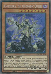 Amunessia, the Ogdoadic Queen (CR) - Ancient Guardians (ANGU) #ANGU-EN008 - Collector's Rare YuGiOh Trading Card