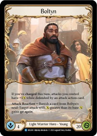 Boltyn - Blitz Deck: Monarch - Boltyn (BOL) #BOL001 - Rare Flesh and Blood Trading Card