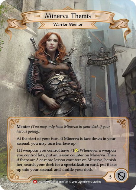 Minerva Themis - Blitz Deck: Monarch - Boltyn Flesh and Blood trading card