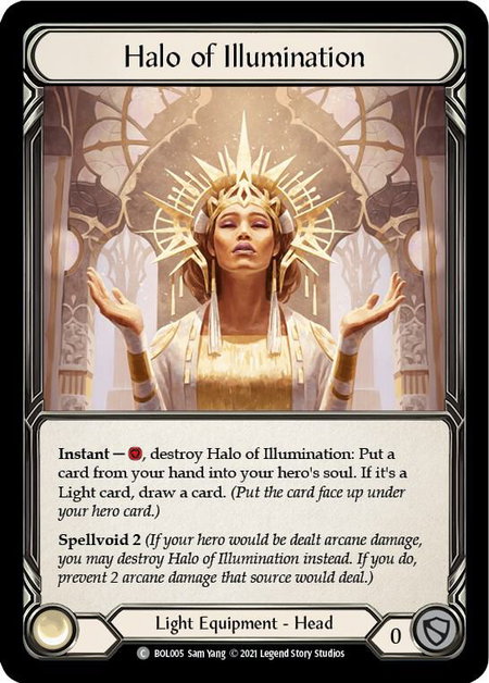 Halo of Illumination - Blitz Deck: Monarch - Boltyn Flesh and Blood trading card