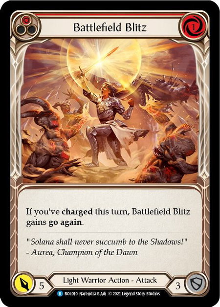 Battlefield Blitz - Blitz Deck: Monarch - Boltyn Flesh and Blood trading card