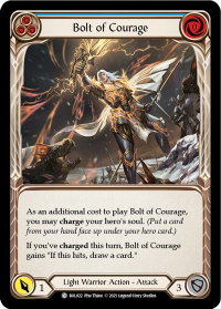 Bolt of Courage (Blue) - Blitz Deck: Monarch - Boltyn (BOL) #BOL022 - Common Flesh and Blood Trading Card