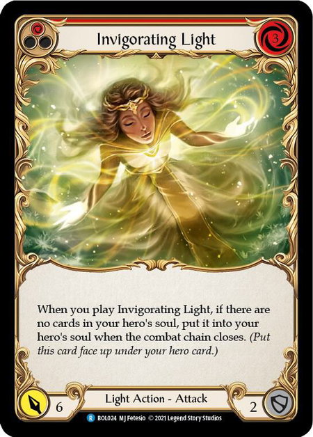 Invigorating Light (Red) - Blitz Deck: Monarch - Boltyn Flesh and Blood trading card