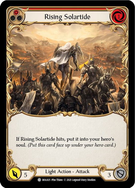 Rising Solartide (Red) - Blitz Deck: Monarch - Boltyn Flesh and Blood trading card