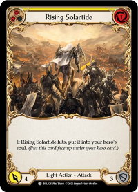 Rising Solartide (Yellow) - Blitz Deck: Monarch - Boltyn (BOL) #BOL026 - Common Flesh and Blood Trading Card
