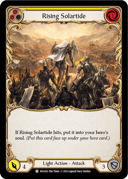 Rising Solartide (Yellow) - Blitz Deck: Monarch - Boltyn Flesh and Blood trading card