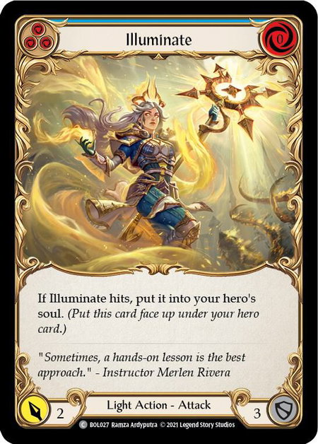 Illuminate (Blue) - Blitz Deck: Monarch - Boltyn Flesh and Blood trading card