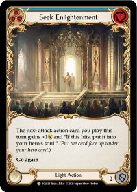 Seek Enlightenment (Blue) - Blitz Deck: Monarch - Boltyn (BOL) #BOL028 - Common Flesh and Blood Trading Card