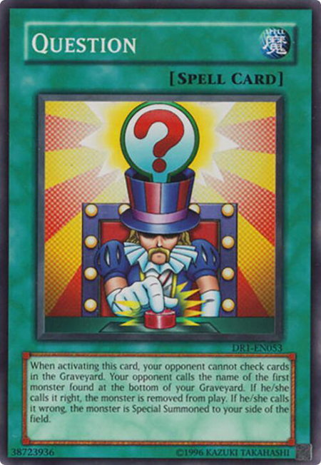 Question - Dark Revelation Volume 1 YuGiOh trading card