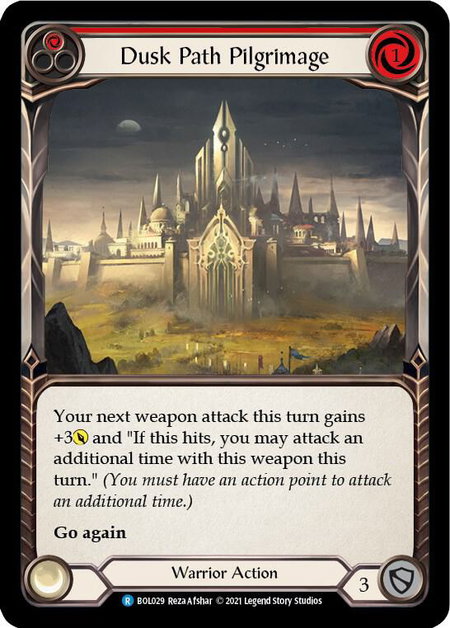 Dusk Path Pilgrimage (Red) - Blitz Deck: Monarch - Boltyn Flesh and Blood trading card