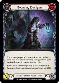 Bounding Demigon (Red) - Blitz Deck: Monarch - Chane (CHN) #CHN009 - Common Flesh and Blood Trading Card