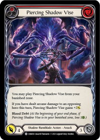 Piercing Shadow Vise (Red) - Blitz Deck: Monarch - Chane (CHN) #CHN010 - Common Flesh and Blood Trading Card