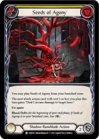 Seeds of Agony (Yellow) - Blitz Deck: Monarch - Chane (CHN) #CHN016 - Common Flesh and Blood Trading Card