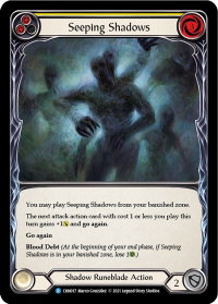 Seeping Shadows (Yellow) - Blitz Deck: Monarch - Chane (CHN) #CHN017 - Rare Flesh and Blood Trading Card