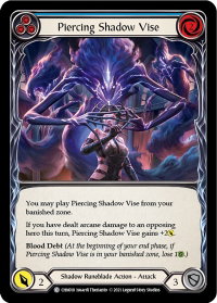 Piercing Shadow Vise (Blue) - Blitz Deck: Monarch - Chane (CHN) #CHN018 - Common Flesh and Blood Trading Card
