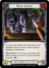 Rifted Torment (Blue) - Blitz Deck: Monarch - Chane (CHN) #CHN020 - Common Flesh and Blood Trading Card